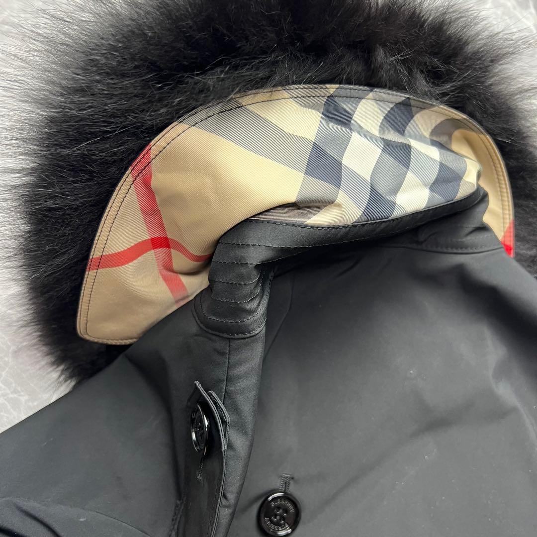 美品♡バーバリーロンドン　5way フォックスファー　ダウンコート　黒　M 38