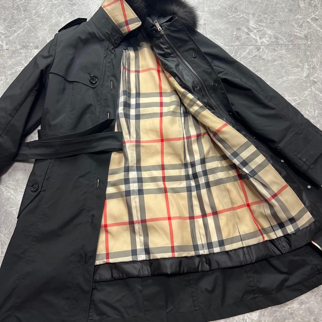 美品♡バーバリーロンドン　5way フォックスファー　ダウンコート　黒　M 38