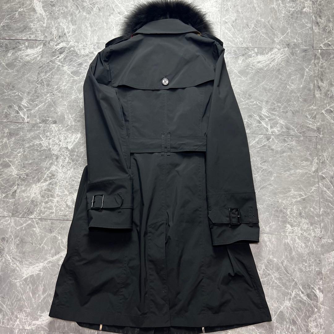 美品♡バーバリーロンドン　5way フォックスファー　ダウンコート　黒　M 38