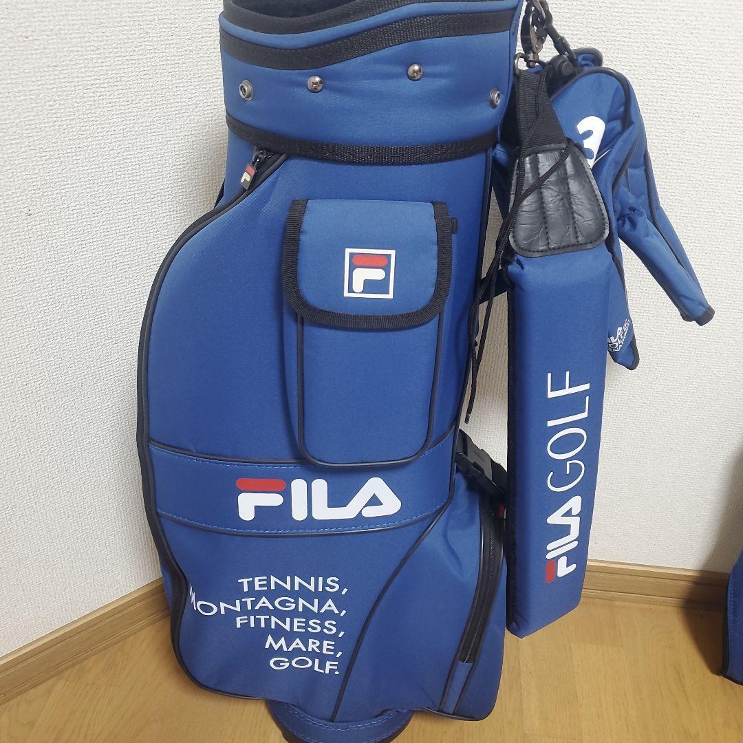 【新品タグ付き】FILA GOLF ゴルフバッグ 8.25インチ 青