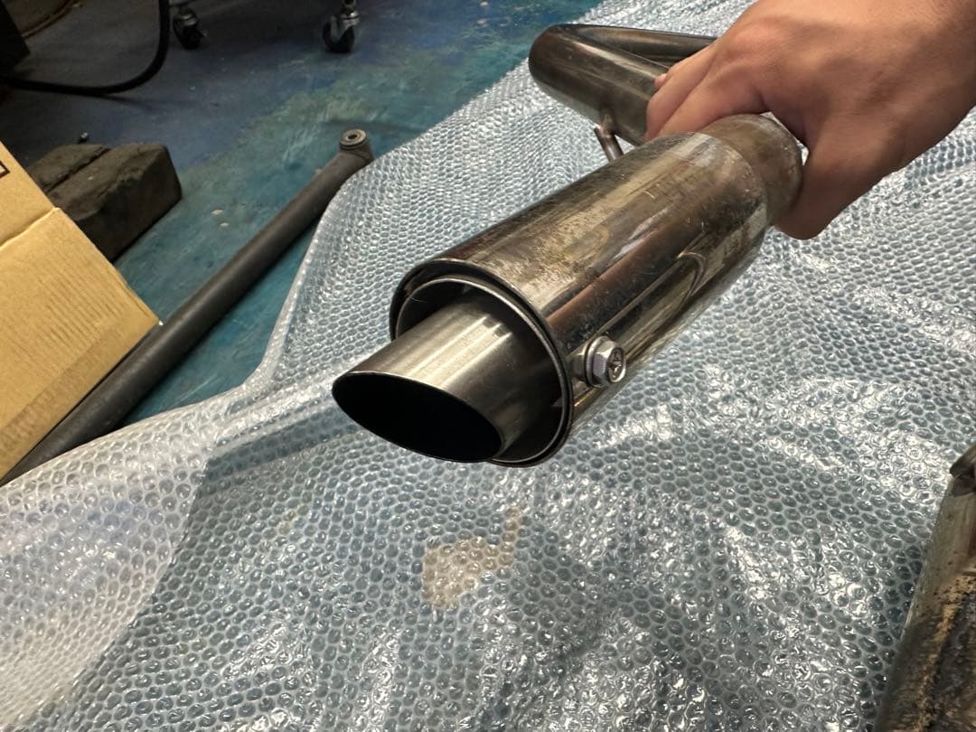 2*ァ様 DA64V用 フルストレートマフラー 加工品 カスタム 爆音 サイレン