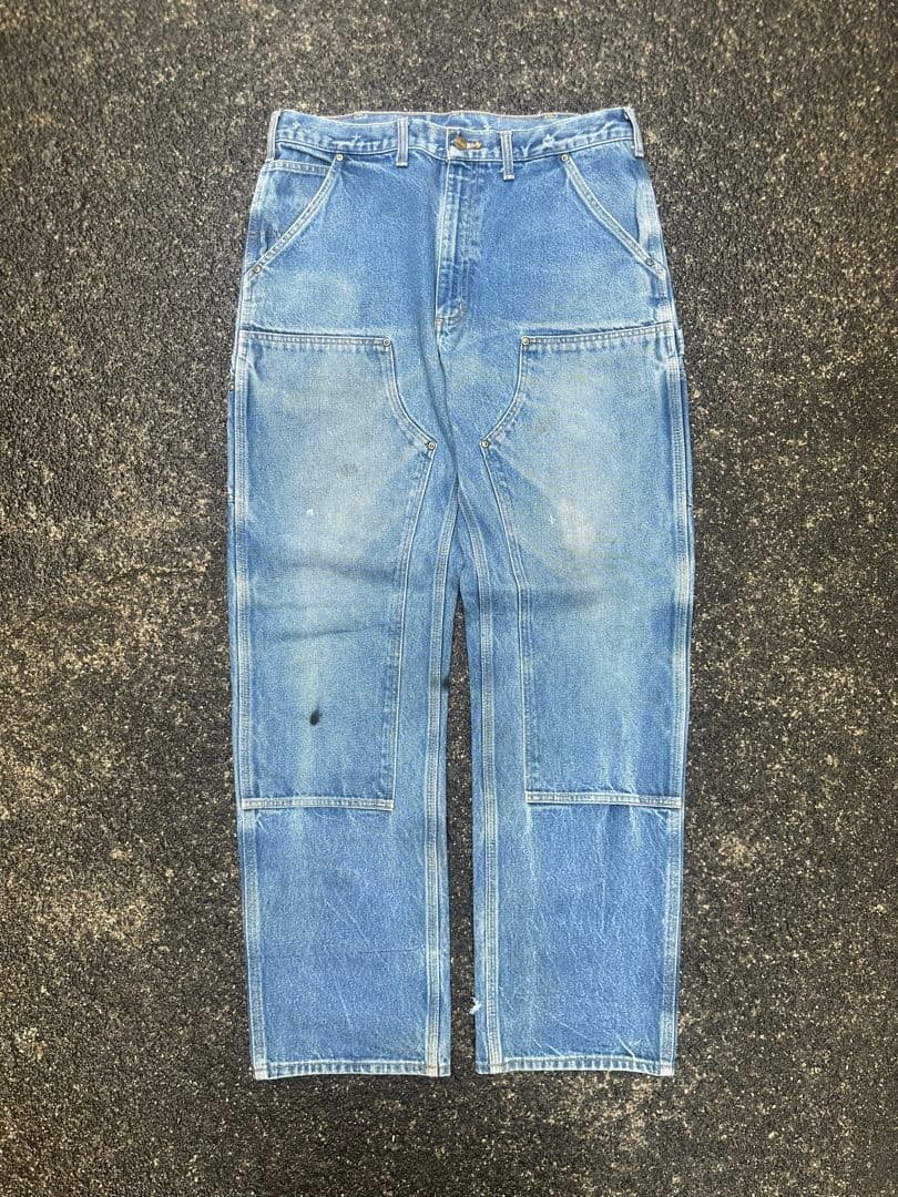 か*じ様 Carhartt B07 DNMカーゴパンツ ダメージ加工 ブルー 3