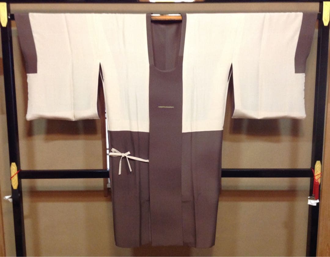 お値下げ致しました。道行コート　横段霞取 りボカシ 新古品　（お仕立上り・税込）