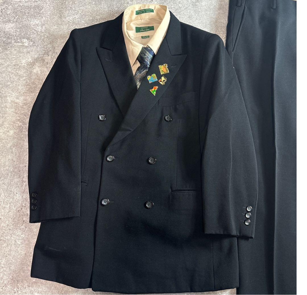 90s vintage レトロセットアップ スーツ ピンズ No.77