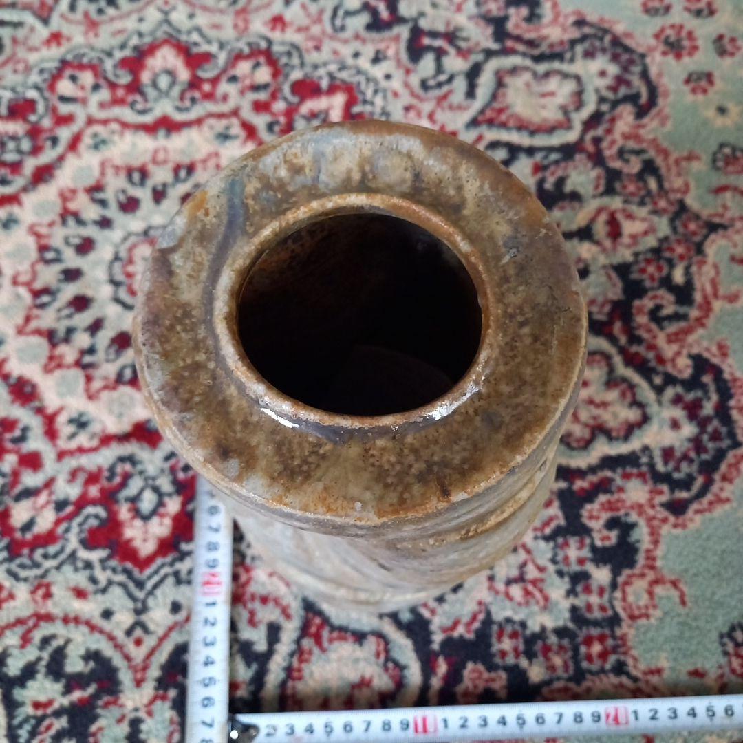 烏城焼き自然秞　値下げします　箱無し　花瓶　作者　今井理桂