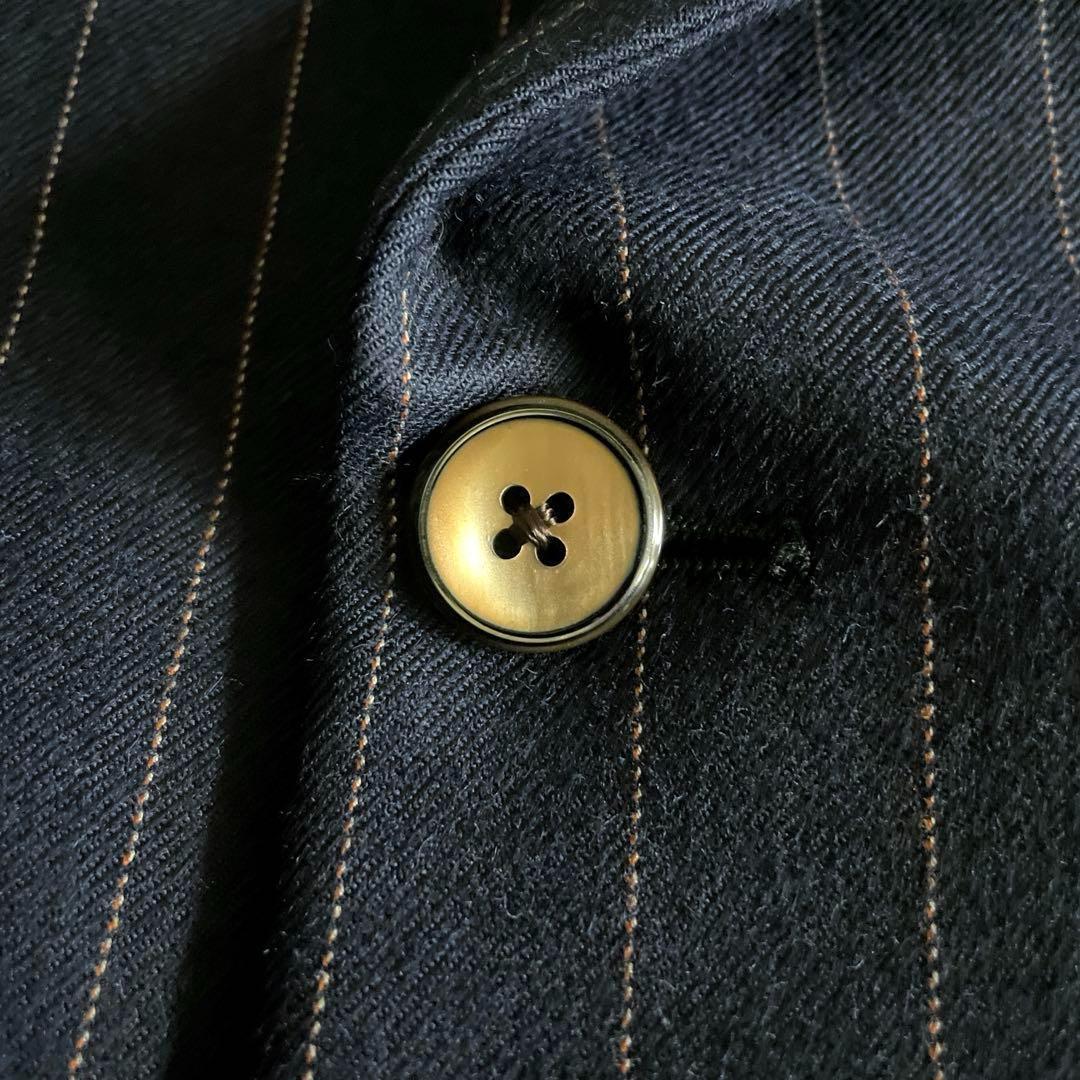 英国製 極上ウール ダブルブレストスーツ × LOUIS VUITTONネクタイ