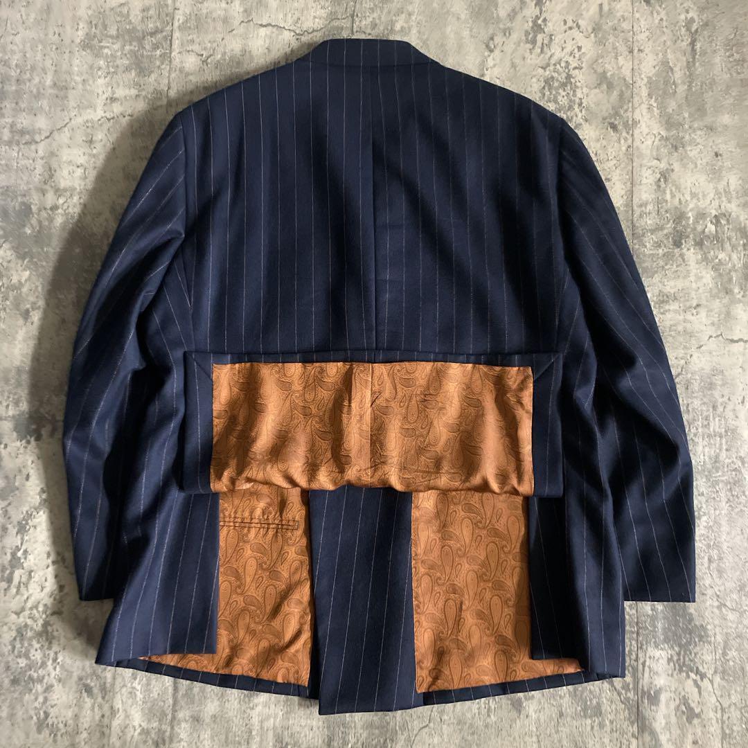 英国製 極上ウール ダブルブレストスーツ × LOUIS VUITTONネクタイ