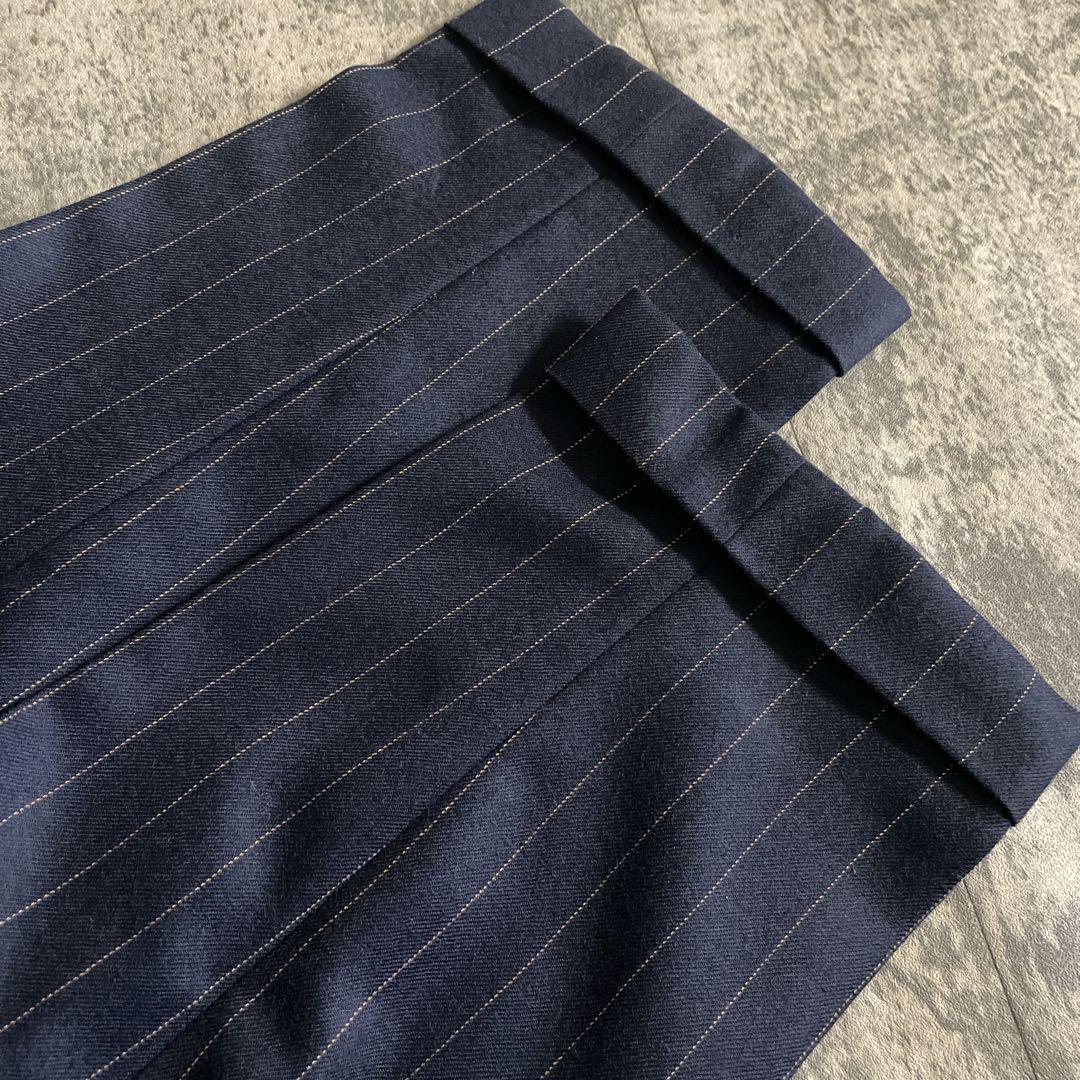 英国製 極上ウール ダブルブレストスーツ × LOUIS VUITTONネクタイ