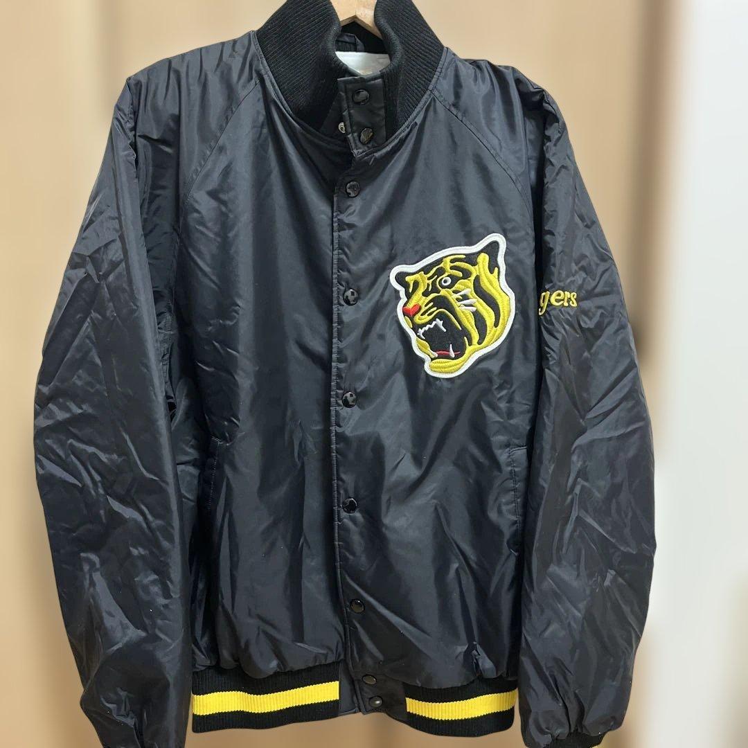 ヴィンテージasics 阪神タイガースナイロンブルゾンジャケット