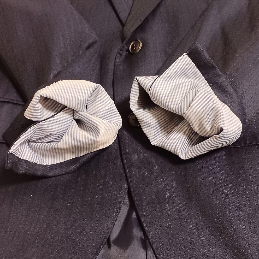 ​【極上生地】ゼニアセットアップスーツ XL ELECTA ウール100% 美品