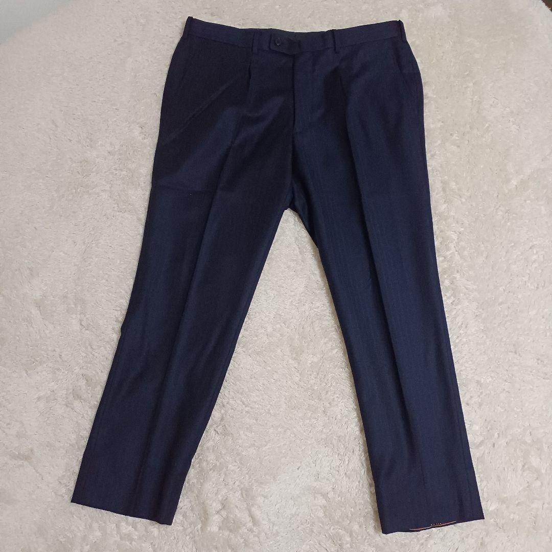 ​【極上生地】ゼニアセットアップスーツ XL ELECTA ウール100% 美品