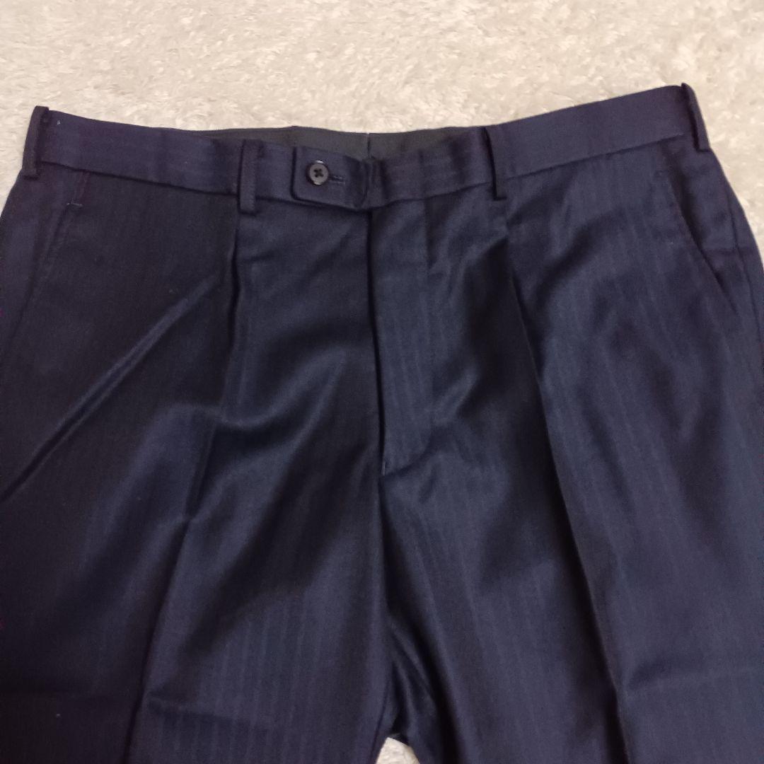 ​【極上生地】ゼニアセットアップスーツ XL ELECTA ウール100% 美品