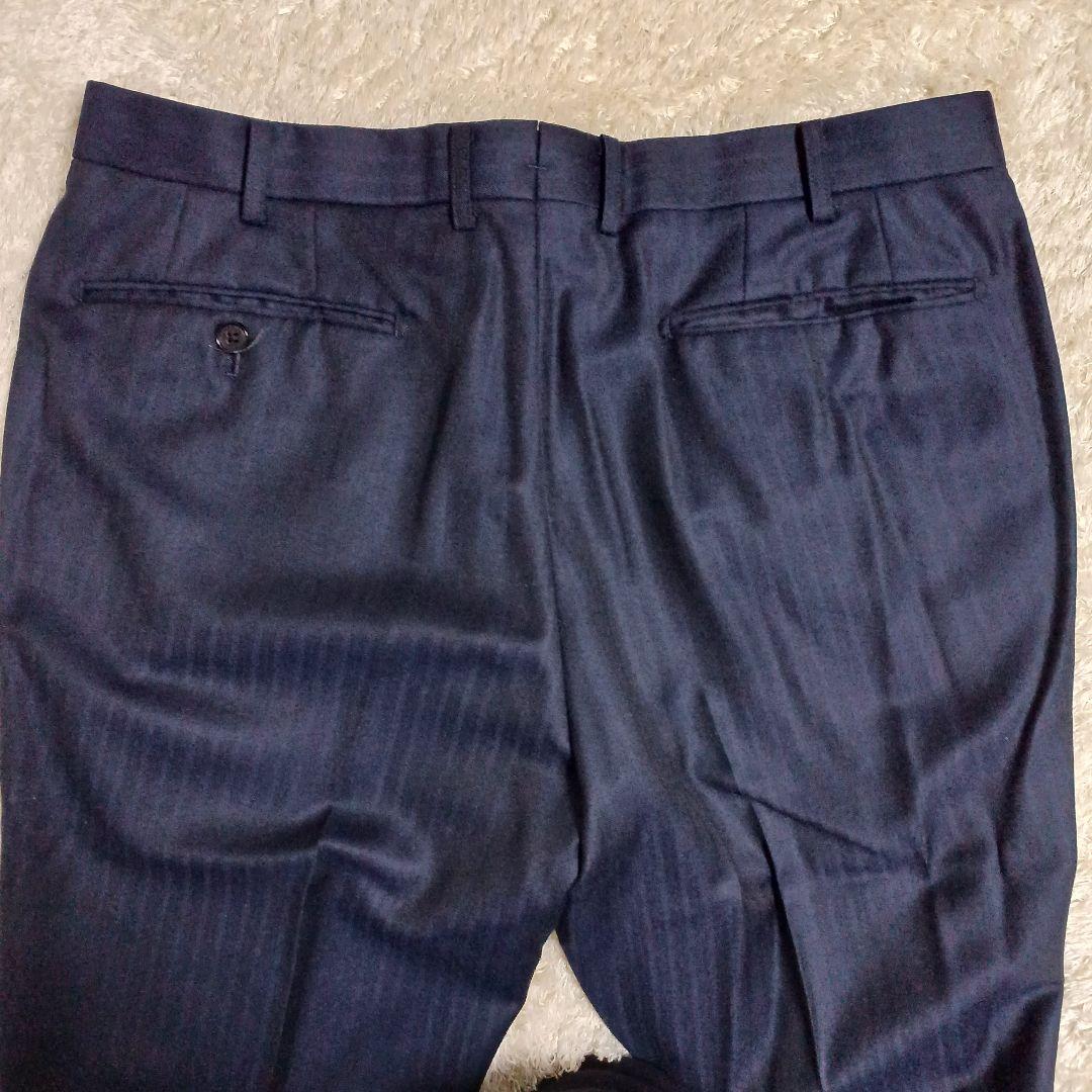 ​【極上生地】ゼニアセットアップスーツ XL ELECTA ウール100% 美品