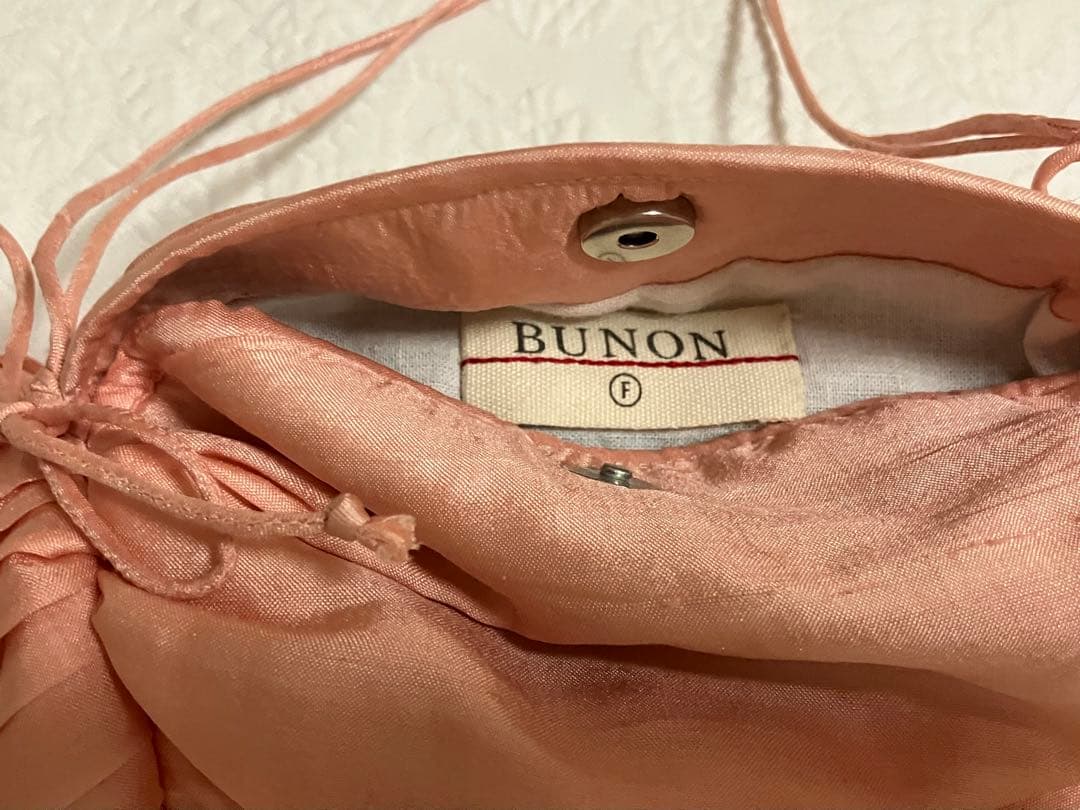 コケ⭐︎ BUNON キャンディ　サーモンピンク　シルクポシェット