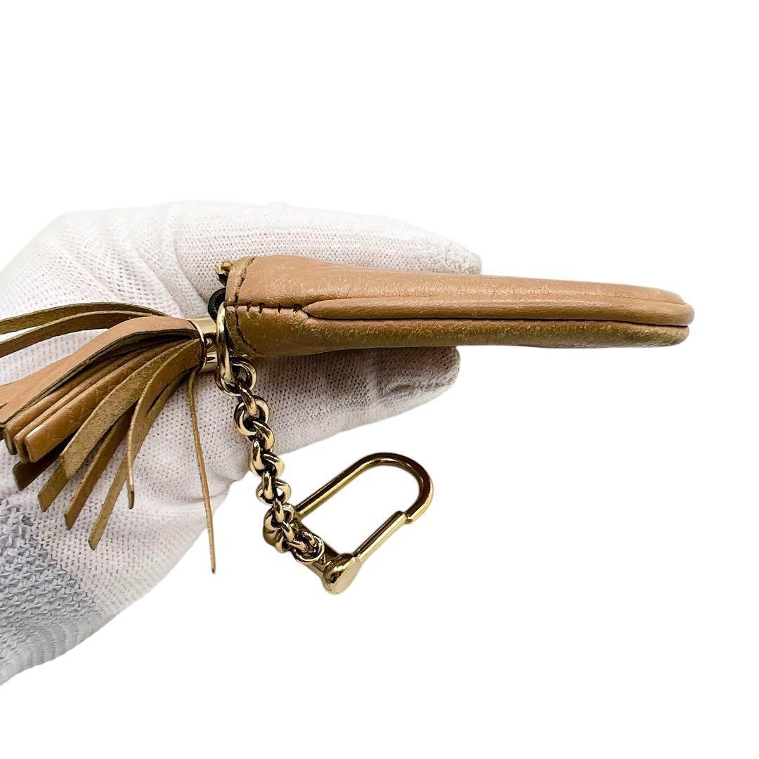 専用　GUCCI タッセル ベージュ キーリング ケース 6964