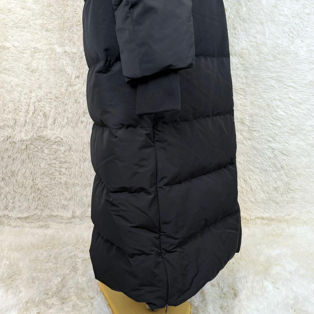 【新品タグ付き✨】ZARA　ザラ　ロング　ダウンコート　フード付　防風　防水　黒