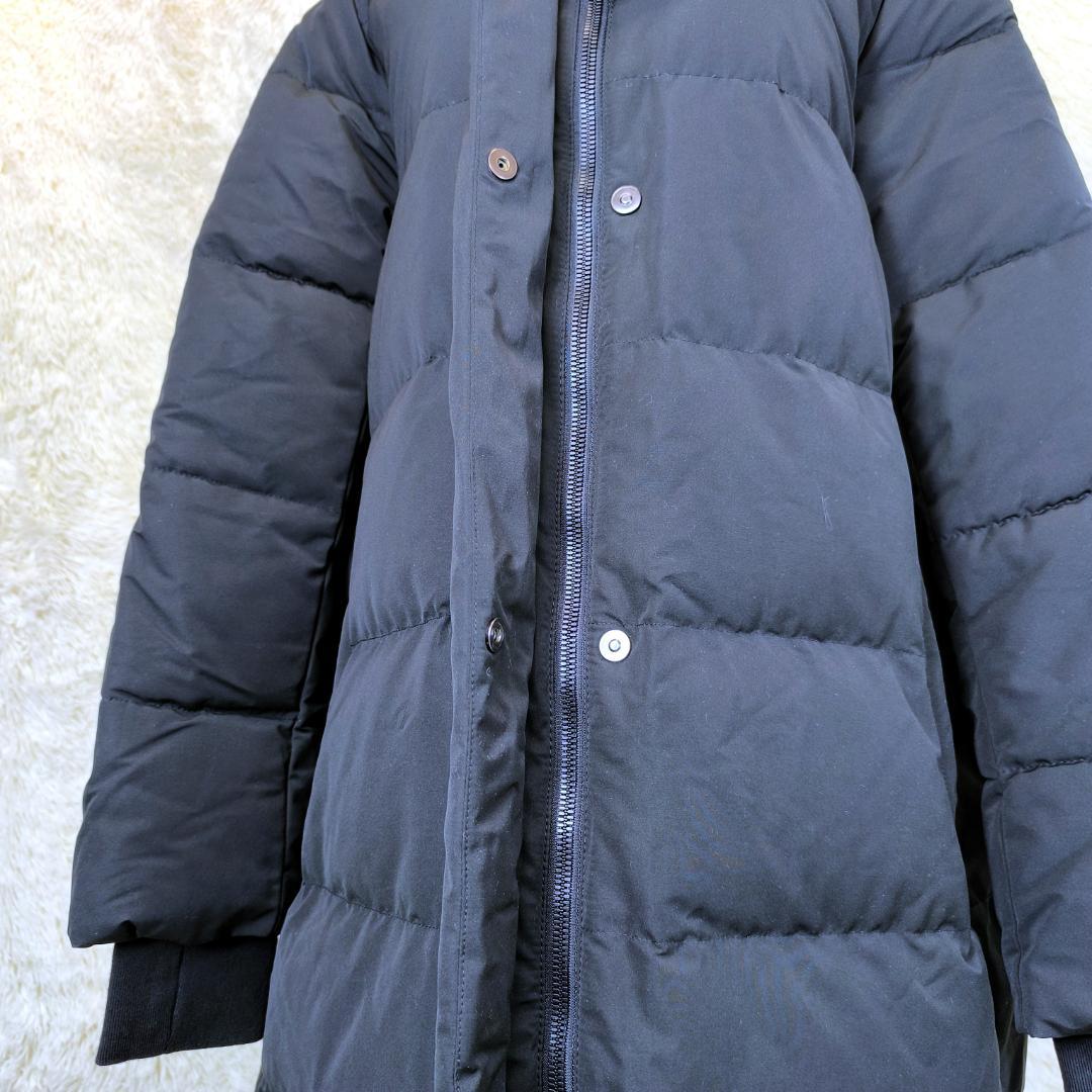 【新品タグ付き✨】ZARA　ザラ　ロング　ダウンコート　フード付　防風　防水　黒