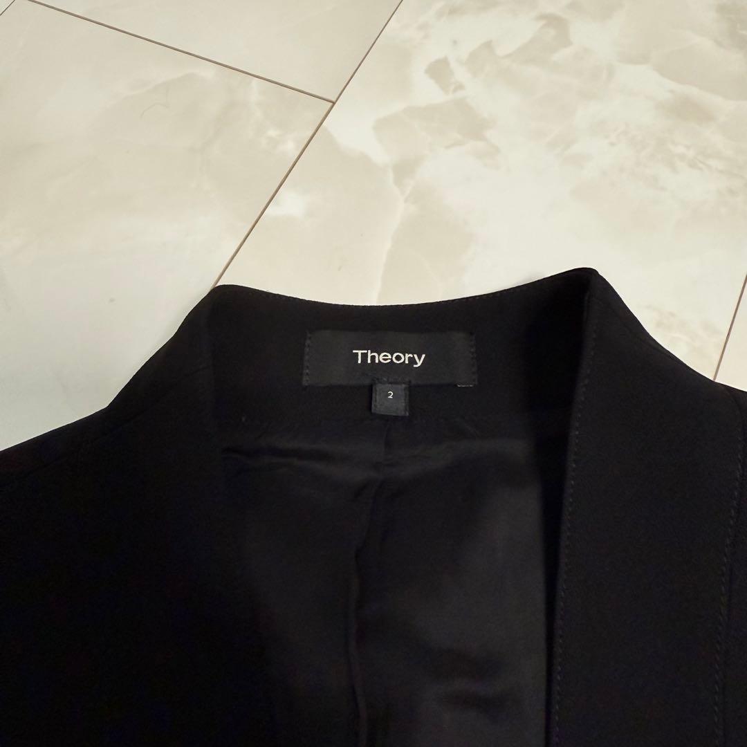 【theory】Synthetic Crepe Fluid Jacket 黒