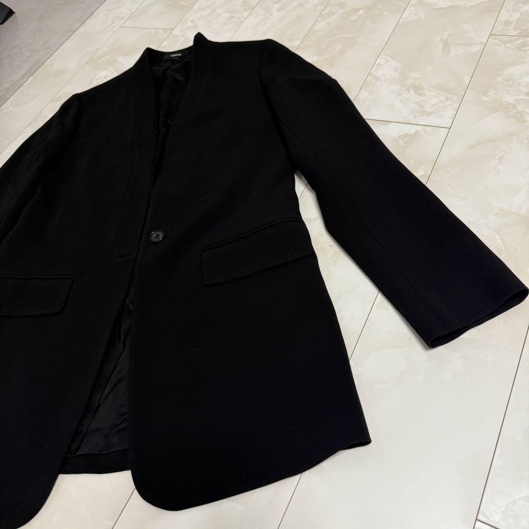 【theory】Synthetic Crepe Fluid Jacket 黒