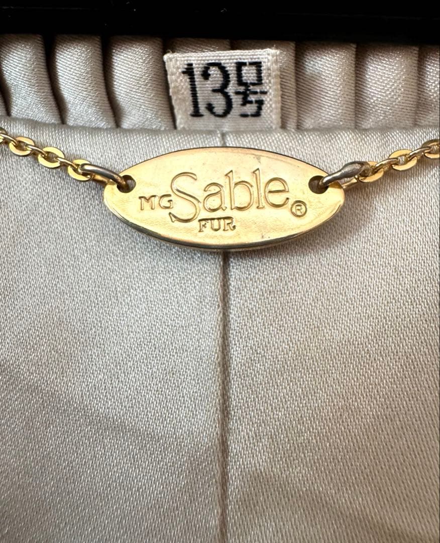 Y2K MG SABLE 毛皮コート　ファーコート リアルファー　13号　L