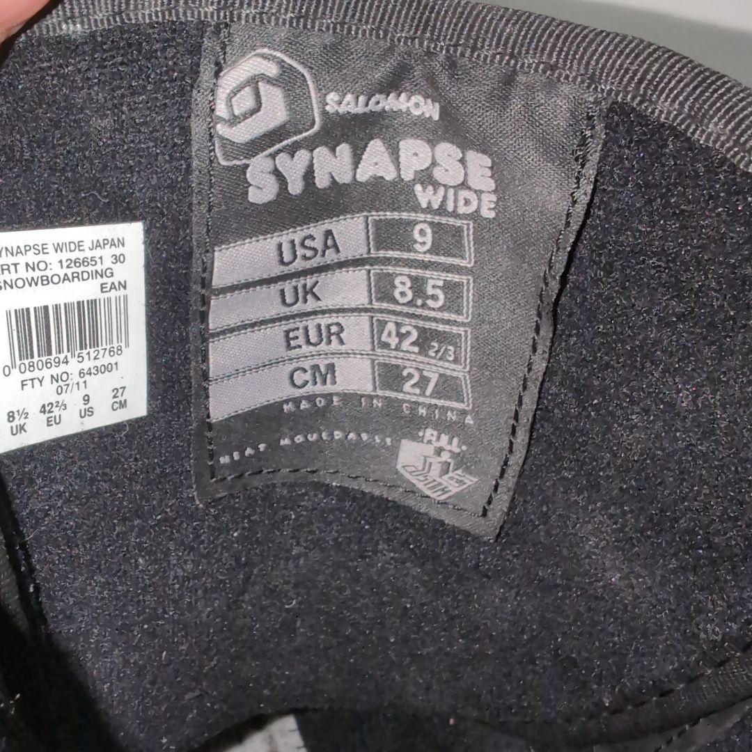 スノーボード salomon synapse wide 27.0cm