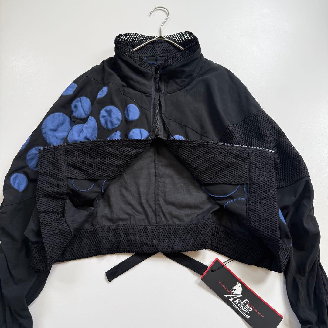 新品✨ エイココンドウ ドット柄 メッシュ切替 ダブルジップ ブルゾン 40