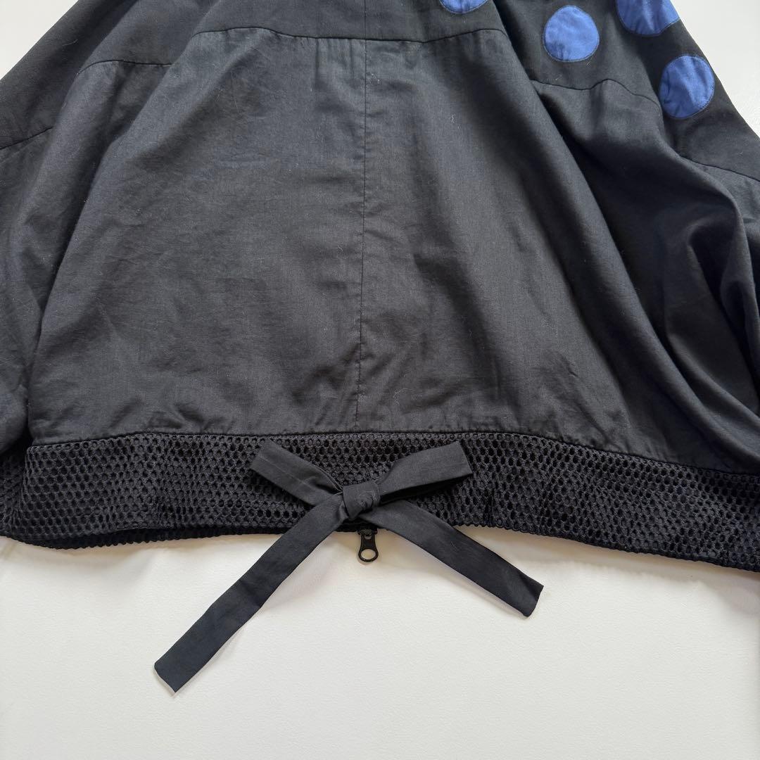 新品✨ エイココンドウ ドット柄 メッシュ切替 ダブルジップ ブルゾン 40