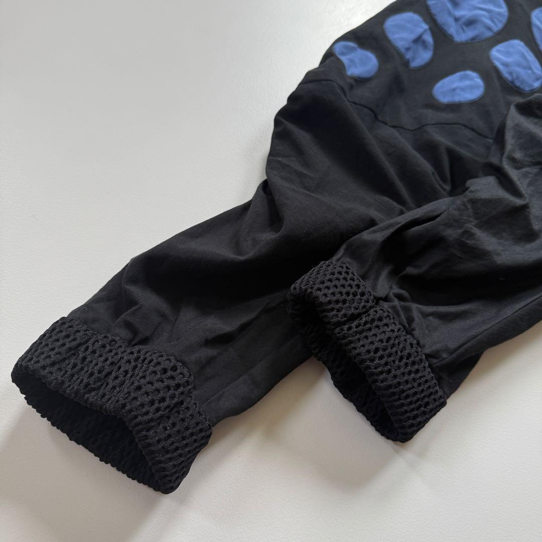 新品✨ エイココンドウ ドット柄 メッシュ切替 ダブルジップ ブルゾン 40