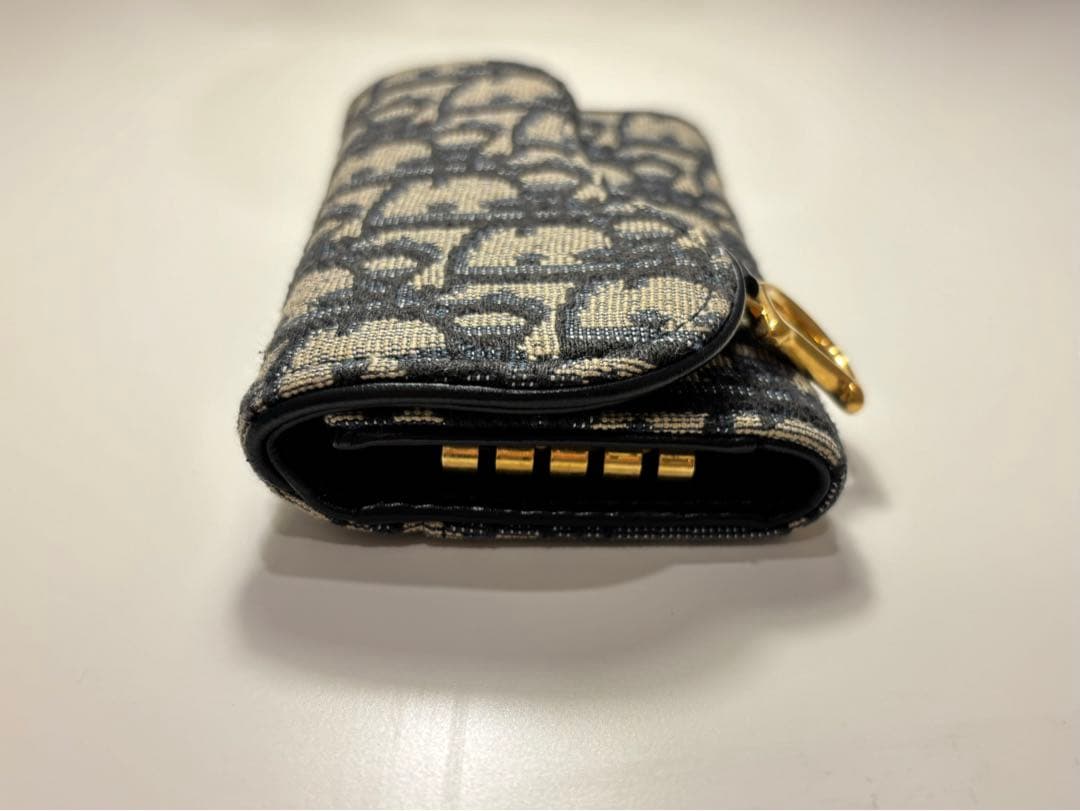 Christian Dior Saddle キーケース オブリーク ジャガード