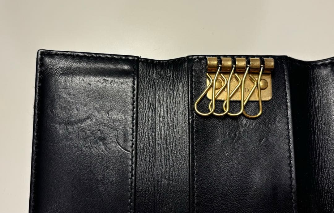 Christian Dior Saddle キーケース オブリーク ジャガード
