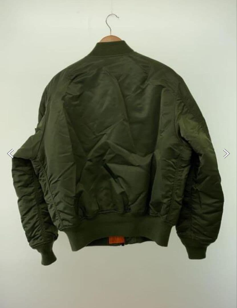 【美品】【アルファインダストリーズ】【Lサイズ】【MA-1】【定番カーキ】