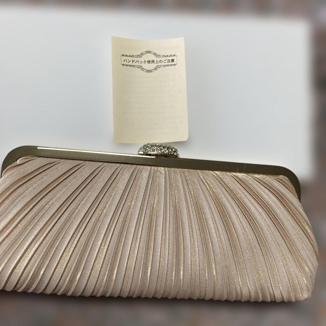 東京IGINピンクベージュ フォーマルバッグ