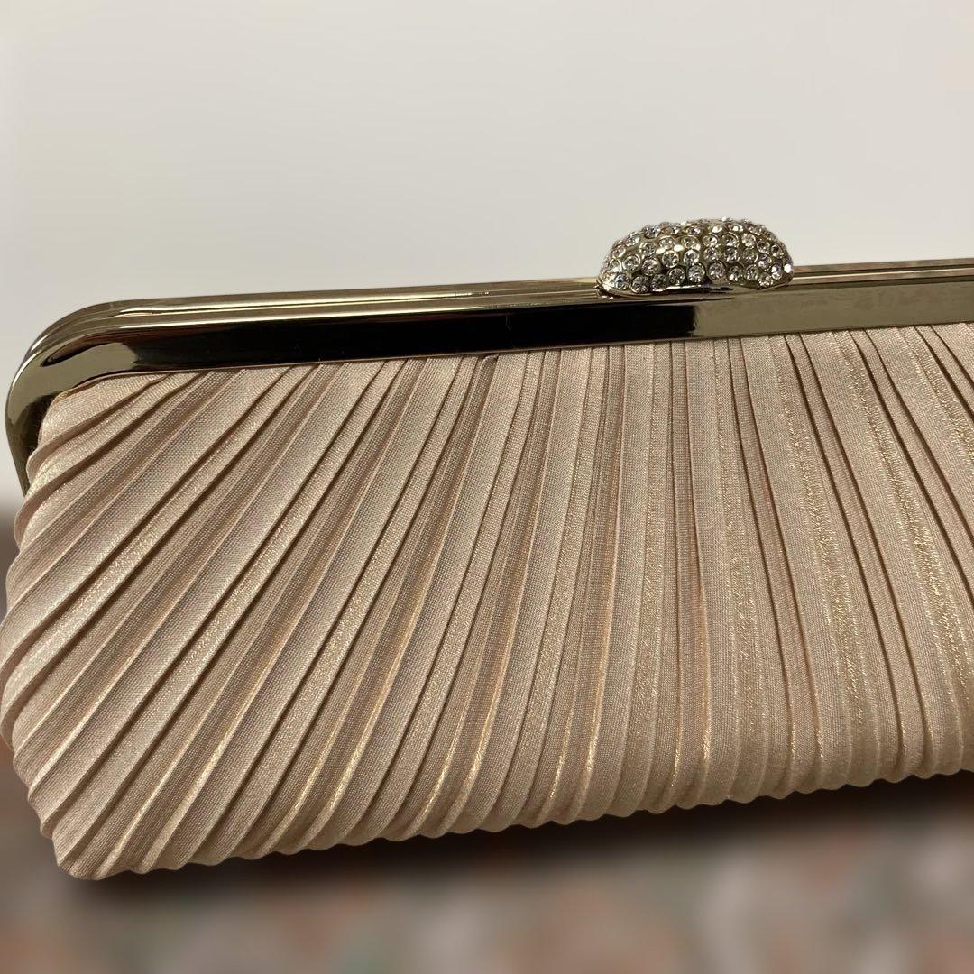 東京IGINピンクベージュ フォーマルバッグ