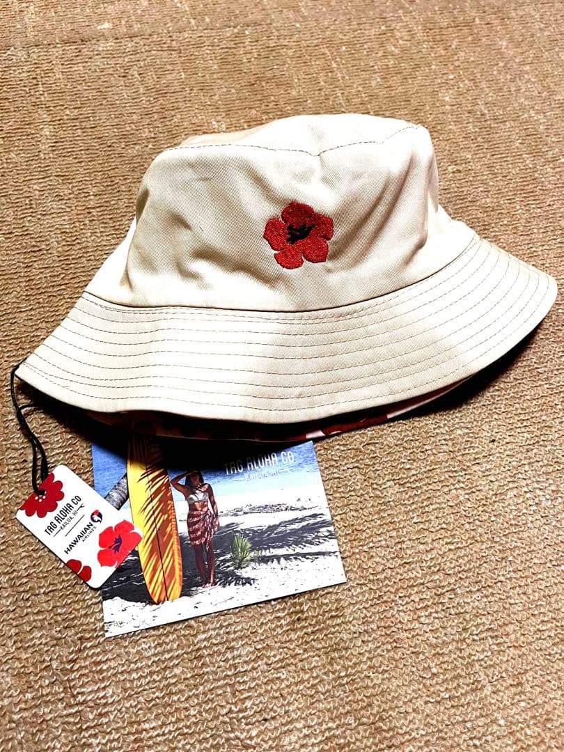 ♪新品　ハワイアンエアライン　タグアロハコラボ　ハット