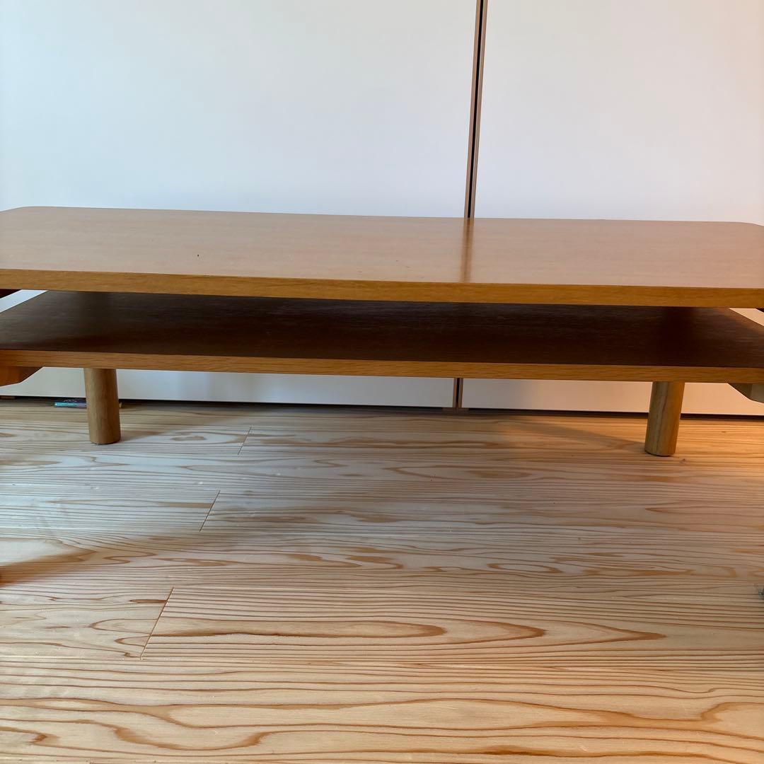 無印良品　木製ローテーブル・オーク材　MUJI