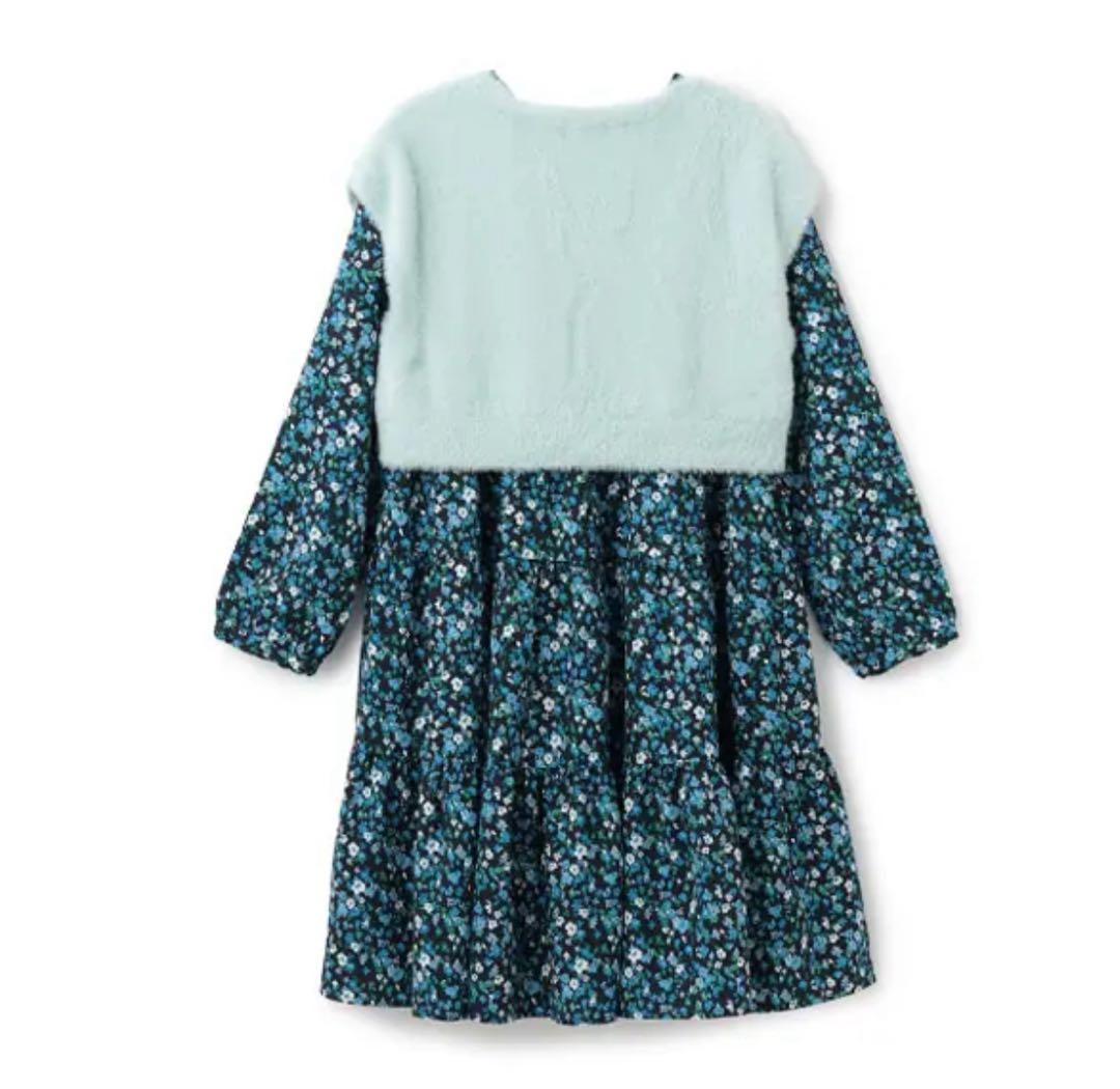 新品　ニットベスト&ポピーワンピースセット　ケイトスペードニューヨーク　150