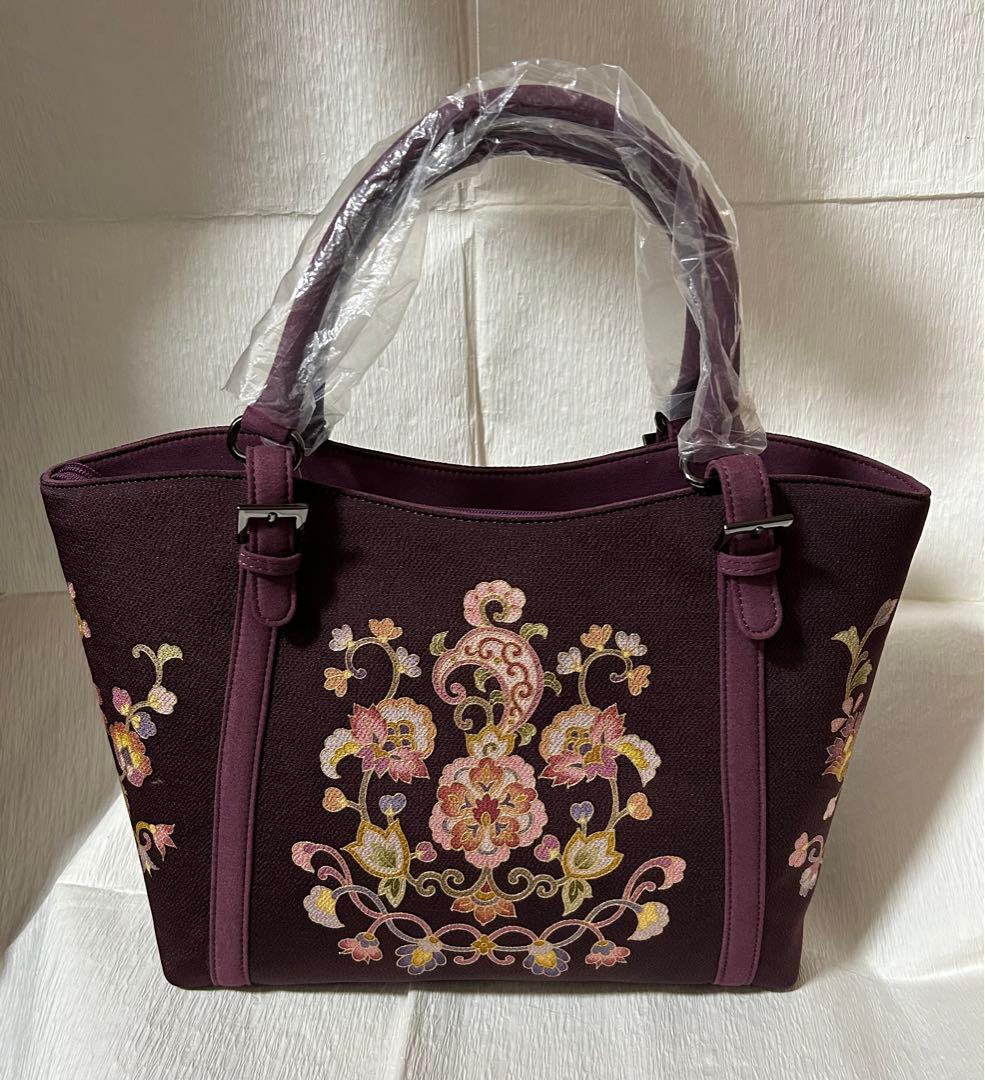 岡重　okajima バック　ダークパープル 新品