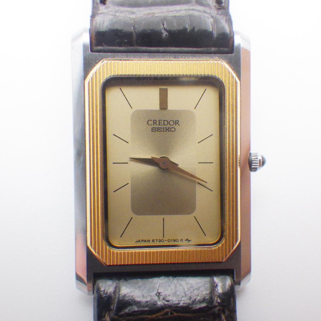 稼働 セイコー クレドール 6730-5100 14金 レディース 腕時計