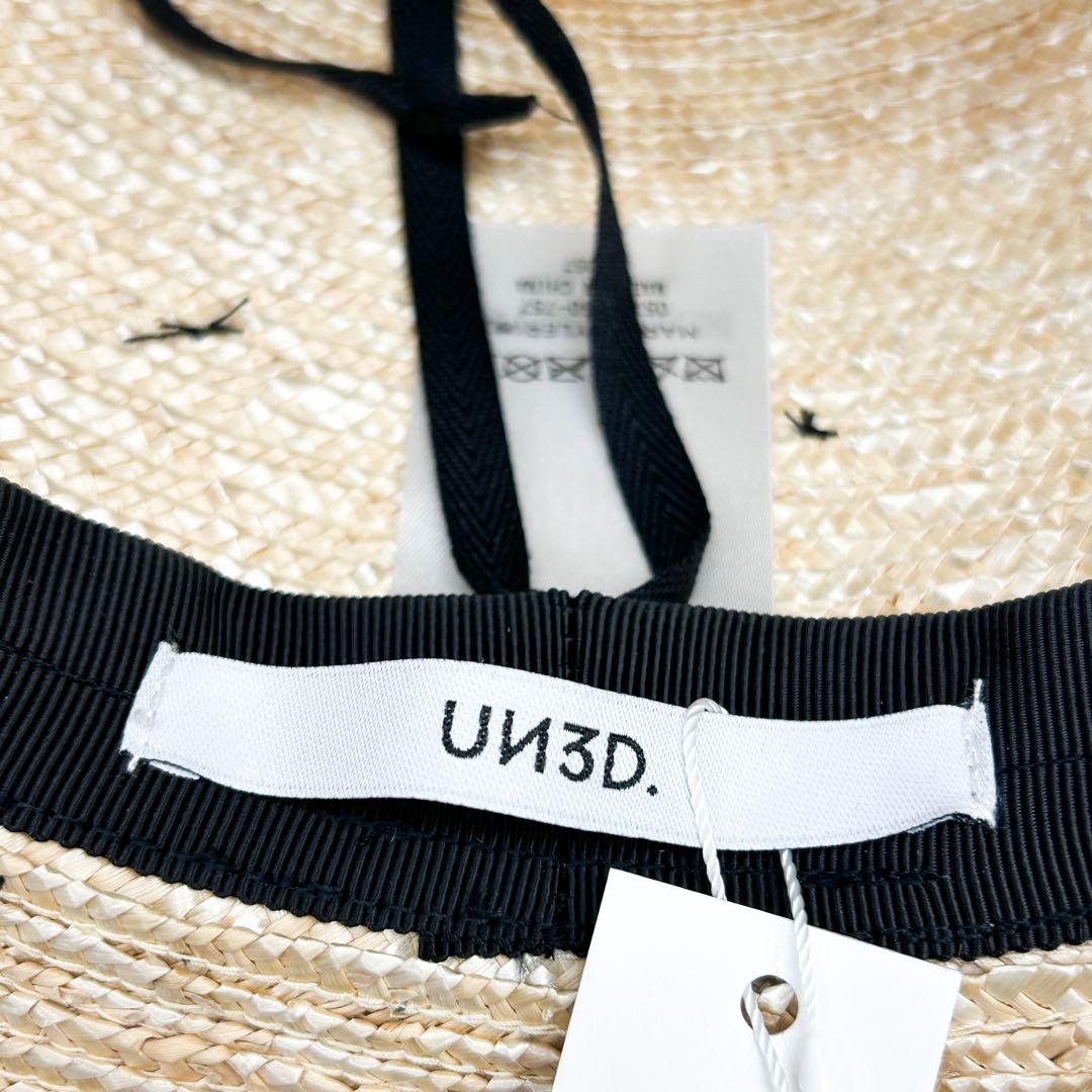 【新品】 UN3D. LACE HATハット 麦わら帽子 スローハット