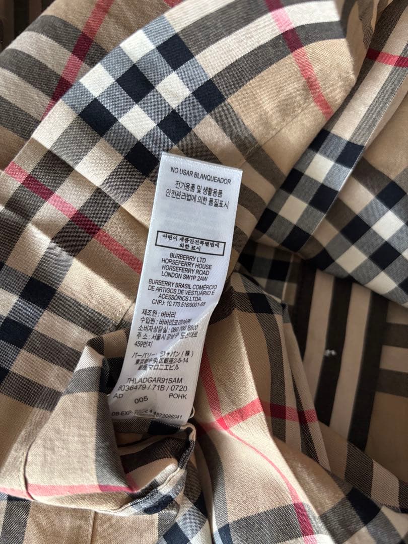 バーバリーチルドレン　8y 120 130 ワンピース　ファミリア