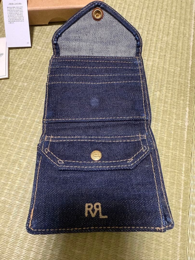 RRL インディゴ デニム ウォレット 財布　ラルフローレン