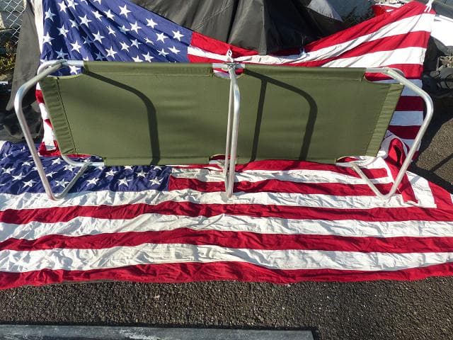 米軍放出品　折り畳みコット フォールディングコット 簡易ベッド アウトドア 02