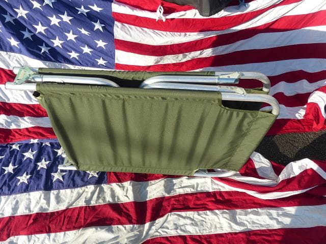 米軍放出品　折り畳みコット フォールディングコット 簡易ベッド アウトドア 02