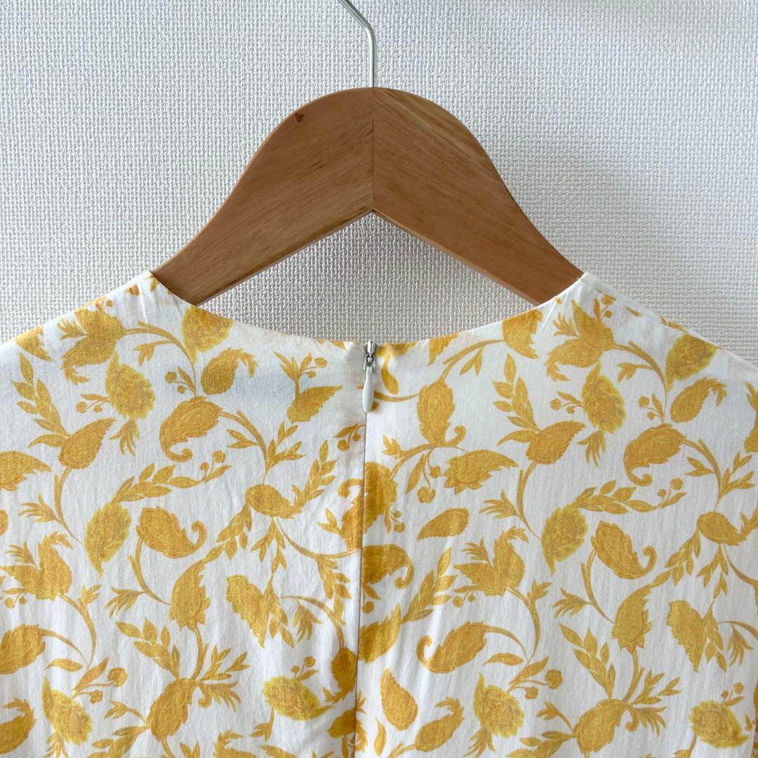 マリハ　セレナーデのドレス　ロングワンピース　半袖　イエロー　38