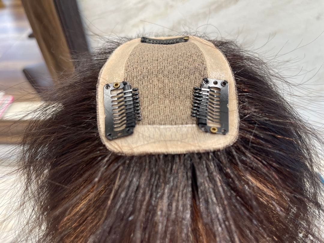 前髪カット人毛100%レミー毛ウィッグ