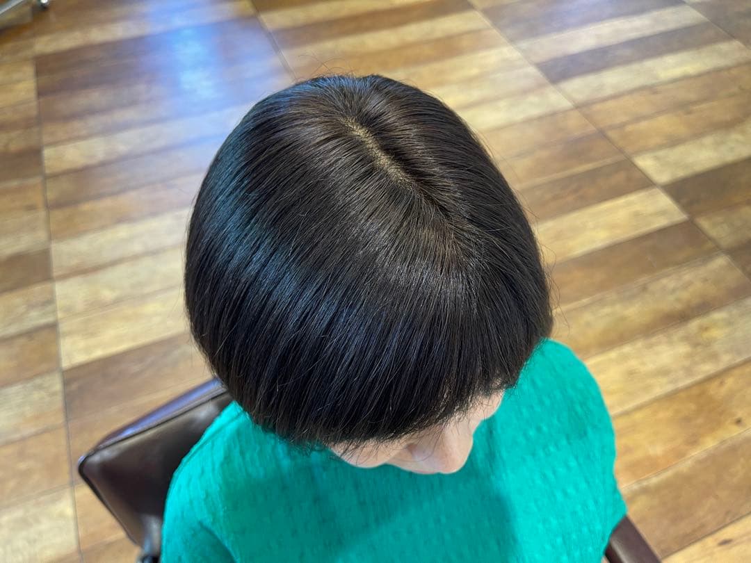 前髪カット人毛100%レミー毛ウィッグ