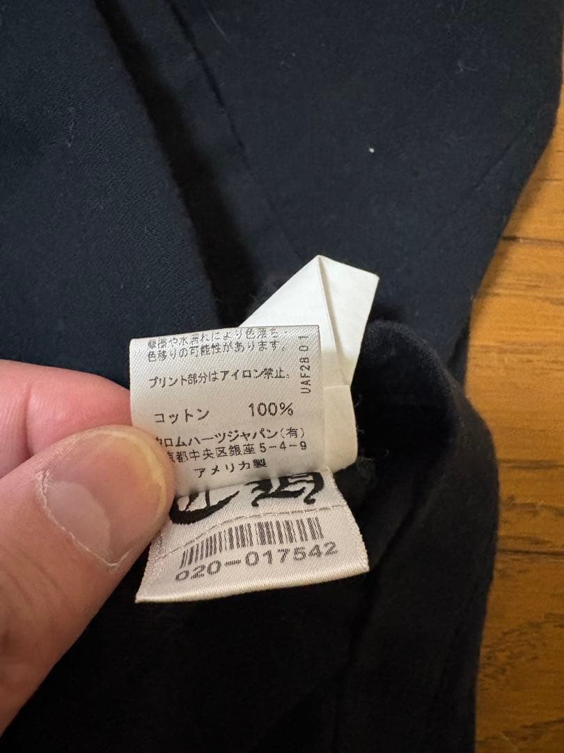 クロムハーツ　ドクロセーラ鍵穴デザイン 半袖Tシャツ 黒