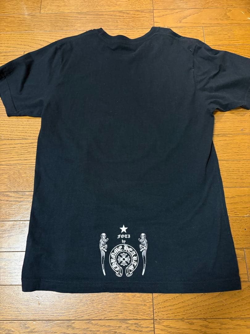 クロムハーツ　ドクロセーラ鍵穴デザイン 半袖Tシャツ 黒