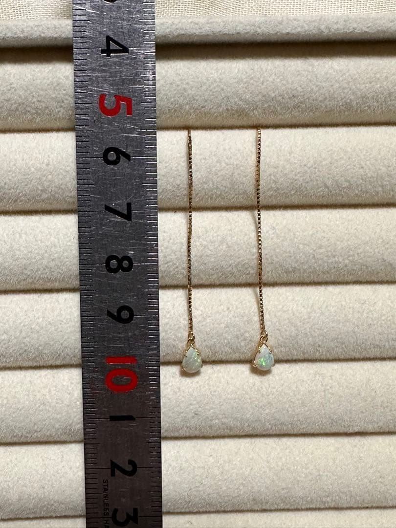 k18 オパールピアス（両耳）