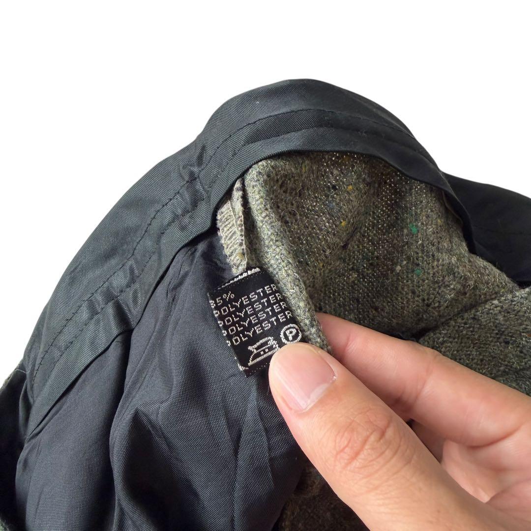 極上 ネップ カスリ 絣 ウール スラックス 70s